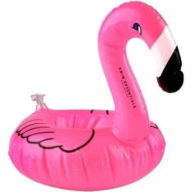 Flamingo opblaas zwembandje voor poppen